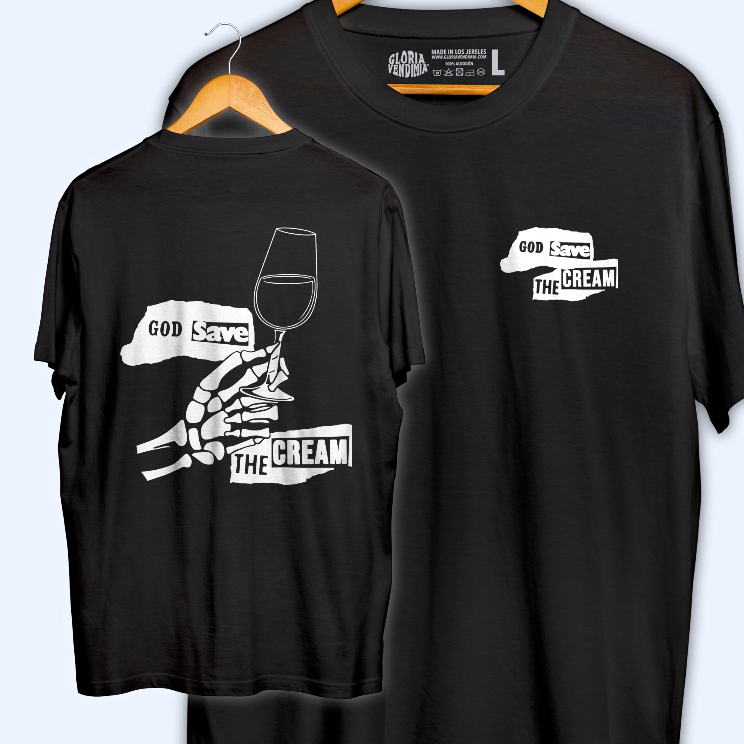 God Save_FRONTBACK_NEGRA_WEBpg Camiseta 'God save the Cream' - Imagen 1