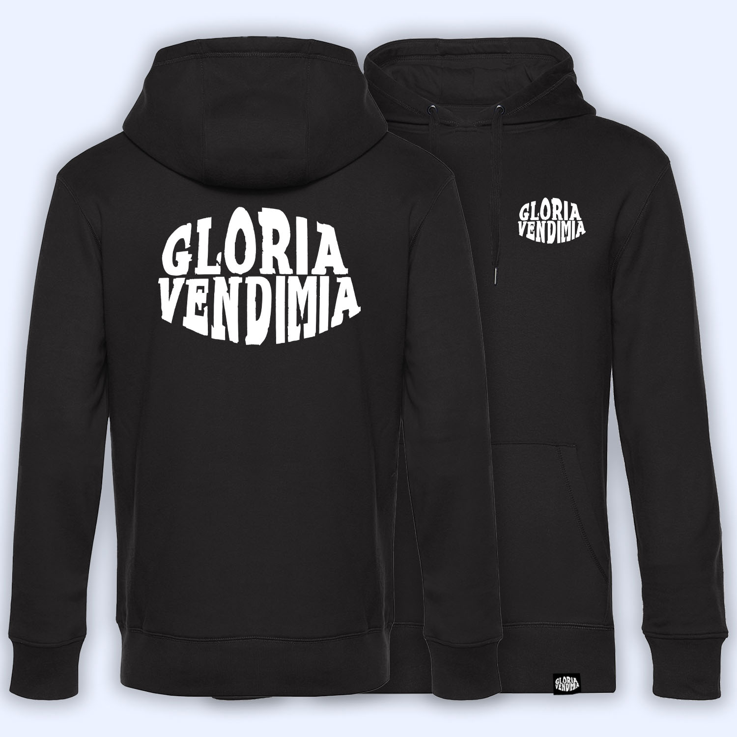 Sudadera_CON_GV FRONTBACK_NEGRA_WEB Sudadera 'Gloria Vendimia FRONTBACK' - Imagen 1