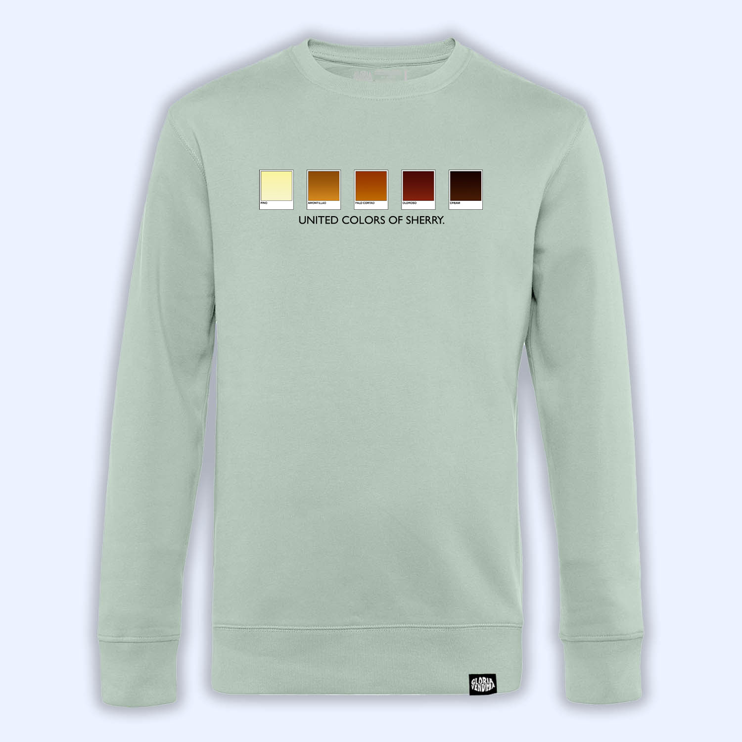 Sudadera_SIN_United Colors_VERDE AGUA_WEB Sudadera 'United colors of Sherry' - Imagen 1