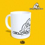 Taza 'El Flaco' (blanca/negra)