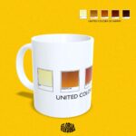 Taza blanca 'United colors of Sherry'