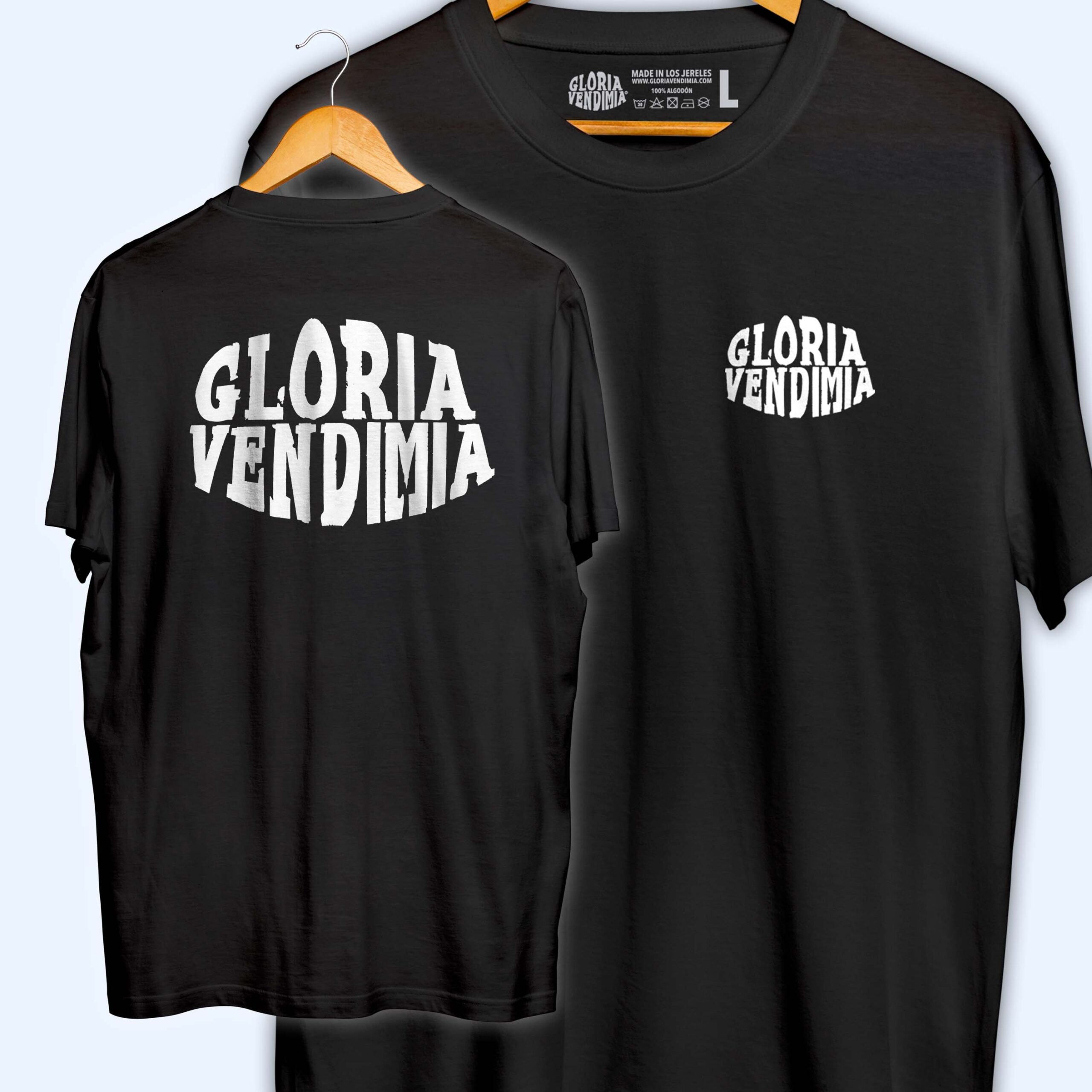 Gloria Vendimia_FRONTBACK_NEGRA_WEB Camiseta 'Gloria Vendimia' FRONTBACK - Imagen 1